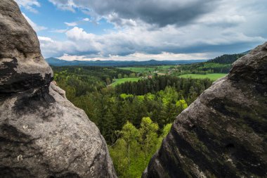 Bohem İsviçre 'de Sonbahar Sabahı, Bohemya, Çek Cumhuriyeti