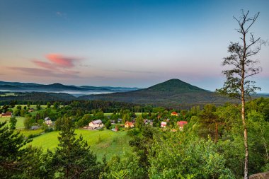 Bohem İsviçre 'de Sonbahar Sabahı, Bohemya, Çek Cumhuriyeti