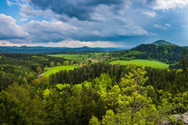 Bohem İsviçre 'de Sonbahar Sabahı, Bohemya, Çek Cumhuriyeti