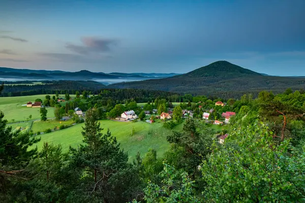 Bohem İsviçre 'de Sonbahar Sabahı, Bohemya, Çek Cumhuriyeti