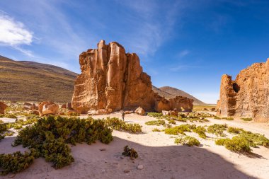 Güney Bolivya dağlarında tuhaf kayalar