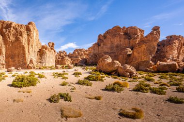 Güney Bolivya dağlarında tuhaf kayalar
