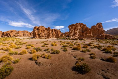 Güney Bolivya dağlarında tuhaf kayalar