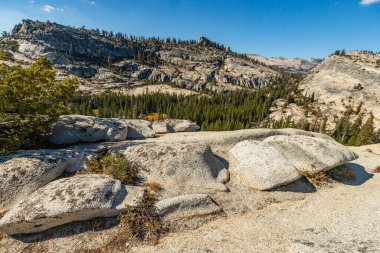 Southwest usa Yosemite National Park California valley pools mountains and forests.