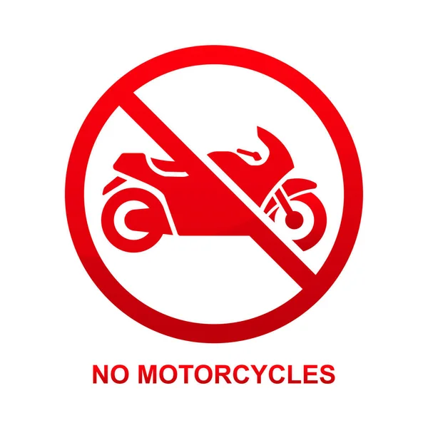 stock vector No motorcycles sign isolated on white background vector illustration.