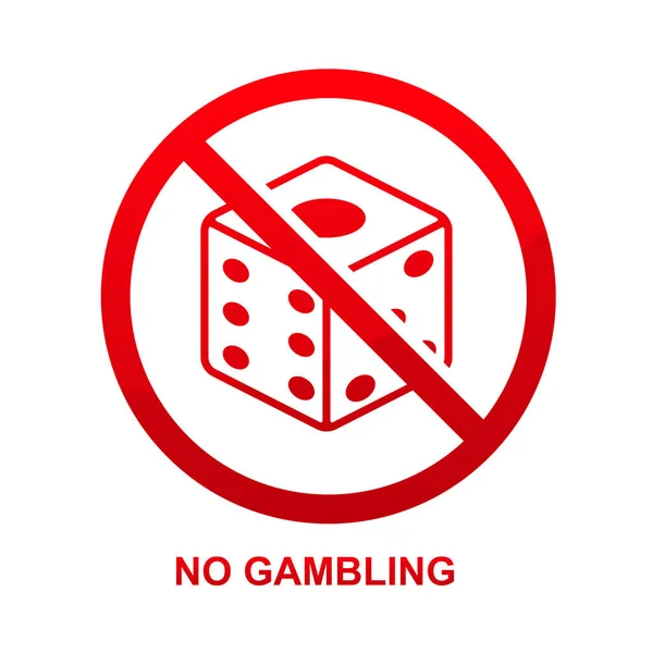 Gambling Sign Isolated Background Vector Illustration — Stock Vector