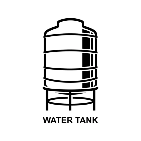 Ícone Tanque Água Reservatório Armazenamento Água Bruta Isolado Ilustração Vetorial Ilustração De Stock