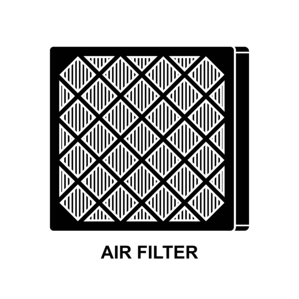 Ikona Filtru Vzduchu Ikona Filtru Čištění Filtrace Vzduchu Izolované Obrázku — Stockový vektor