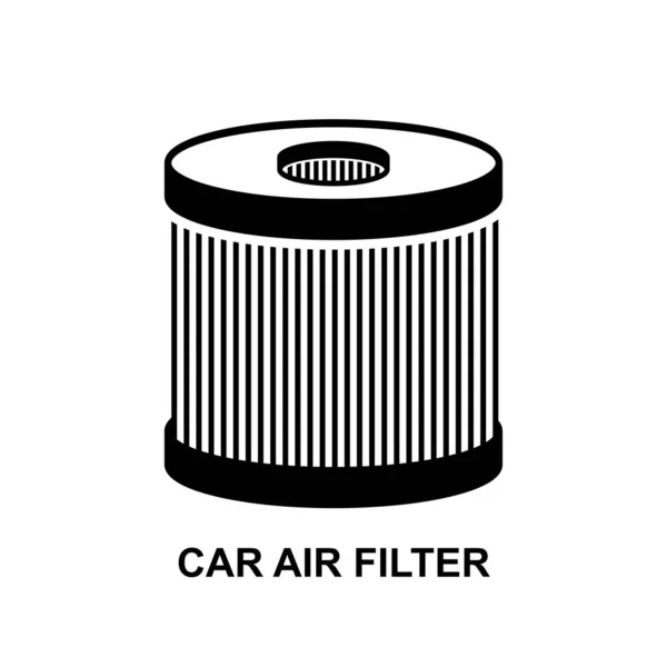 Εικονίδιο Φίλτρων Αέρα Αυτοκινήτων Υπηρεσία Επισκευής Μερών Μηχανών Αυτοκινήτων Απομονωμένη — Διανυσματικό Αρχείο