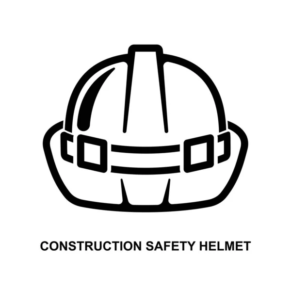 Иконка Защитного Шлема Фоне Векторной Иллюстрации — стоковый вектор