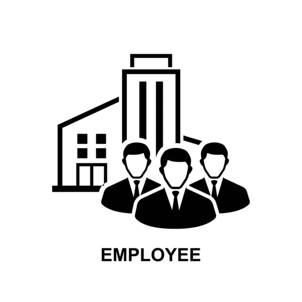 Employee Icon Workers Team Icon Isolate Background Vector Illustration — Stock Vector