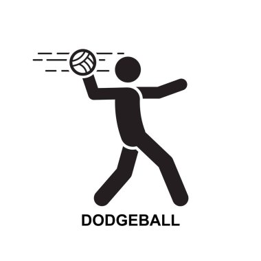 Yakartop ikonu. Yakartop oyuncusu arka plan vektör illüstrasyonunda izole edildi.