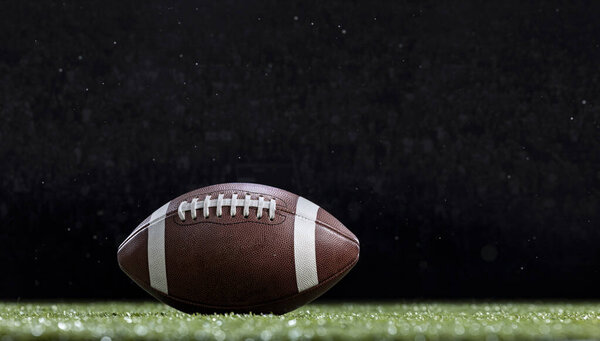 American Football Resting Field Football Stadium Game Copy Space Good — Fotografia de Stock