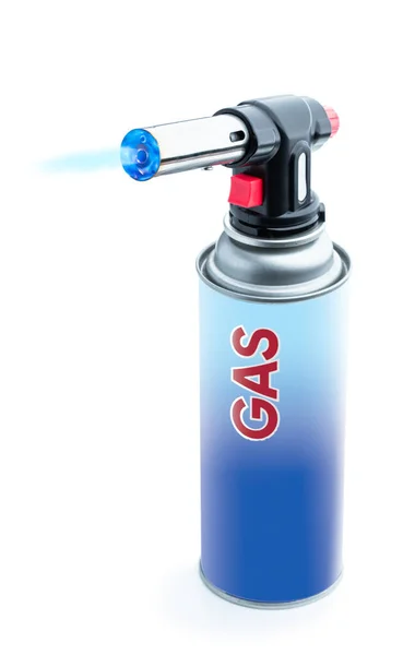 Manual Gas Torch Burner Isolated White Background — Stock Photo, Image