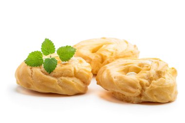 Beyaz üzerine izole edilmiş ev yapımı ekler. 