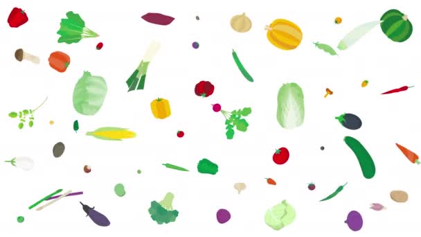 Illusztráció Videó Zöldségmozgásról — Stock videók