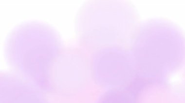 Bulanık daireler yüzen, dönen ve rastgele hareket eden soyut resimleme arka planı