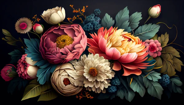 Квітка Великій Букетній Сцені — стокове фото