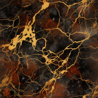 Pırıl pırıl Portoro Mermer Slab Doku Altın pürüzsüz