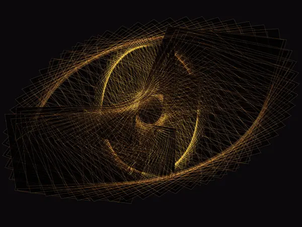 Her şeyi gören göz, soyut çizim. Çağdaş sanat. Avangard sanatı. Geometrik. Kübizm