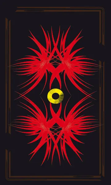 Tarot kartları - arka tasarım, Ateş alevleri