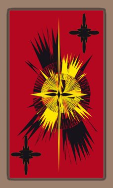 Tarot kartları - sırt tasarımı. Kollar paltosu 