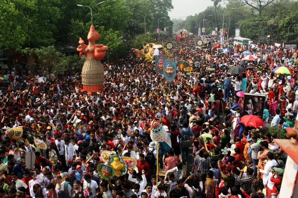 Bangladesh Neemt Deel Aan Een Parade Ter Viering Van Eerste — Stockfoto