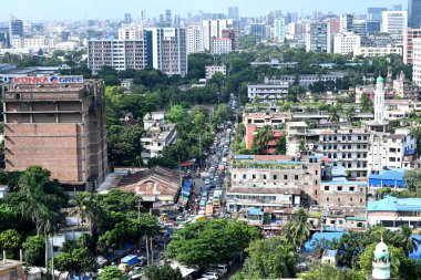 Bangladeş 'in başkenti Dhaka, Bangladeş' in 1 Ekim 2024 tarihli genel manzarası. Kuruldaki puan artışlarına rağmen, Dhaka Ekonomist İstihbarat Birimi 'nin (EIU) 2023 sıralamasında yaşanabilir yedinci şehir olarak sıralandı.