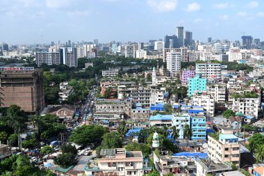 Bangladeş 'in başkenti Dhaka, Bangladeş' in 1 Ekim 2024 tarihli genel manzarası. Kuruldaki puan artışlarına rağmen, Dhaka Ekonomist İstihbarat Birimi 'nin (EIU) 2023 sıralamasında yaşanabilir yedinci şehir olarak sıralandı.