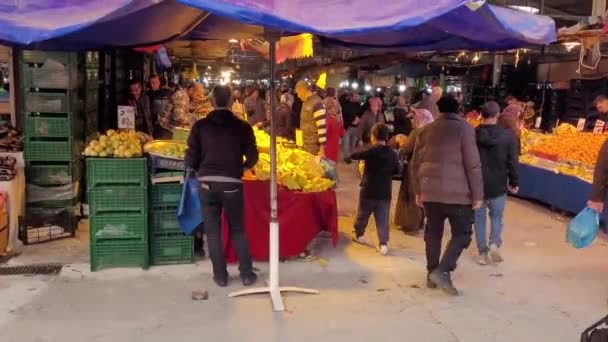 Bazar Turco Povo — Vídeo de Stock