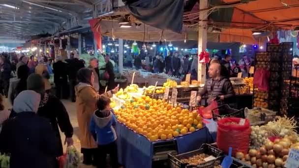 Bazar Turco Quarta Feira — Vídeo de Stock