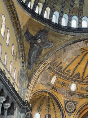 İstanbul, Türkiye 'de Ayasofya' nın güzel iç kesimi