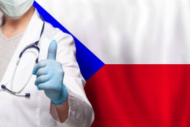 Çek doktorun eli Çek Cumhuriyeti bayrağında olumlu bir hareket gösteriyor