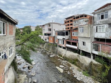 View of Kemalpasa town in Artvin Province, Turkey clipart