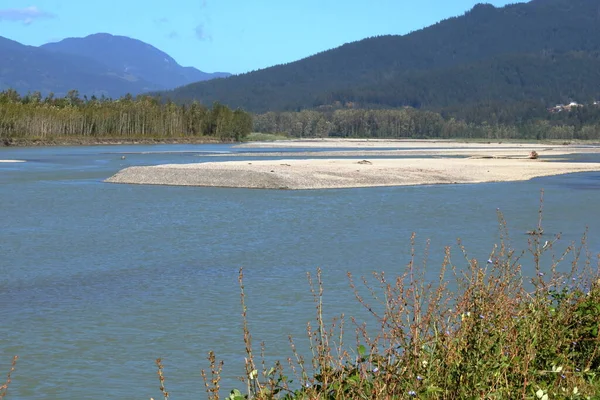 Kanada Nın Önemli Bir Kolu Olan Fraser Nehri Nin Manzarası — Stok fotoğraf