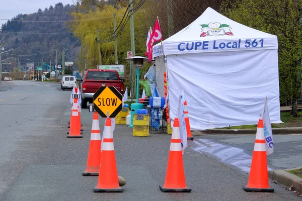 Cupe Local 561 Campamento Establecido Chilliwack Canadá Abril 2023 Durante — Foto de Stock