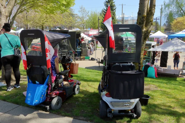 独家经营是2023年4月29日在加拿大不列颠哥伦比亚省奇利瓦克举行的一年一度的食品卡车节的众多亮点之一 — 图库照片