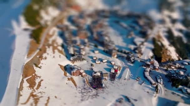 Montanha Estância Esqui Música Festival Neve — Vídeo de Stock