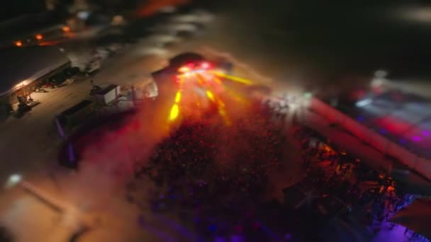 Lasers Rave Música Multidão Festival — Vídeo de Stock