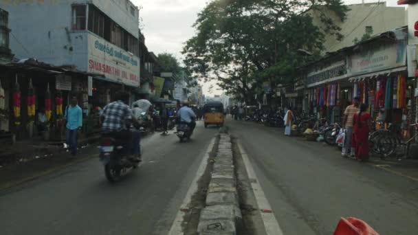 Bombay India Červen 2022 Tuk Tuk Doprava Město Lidé Ulice — Stock video