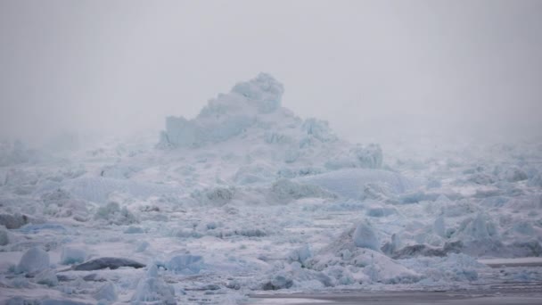 Πάγος Βουνό Κρύο Χιόνι Κατεψυγμένα — Αρχείο Βίντεο