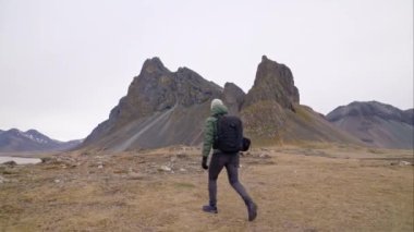 İnsan, Yürüyüş, Sırt çantası, Dağ, Eystrahorn