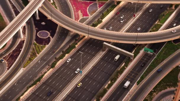 Dálnice Silnice Doprava Moderní Dubaj — Stock video