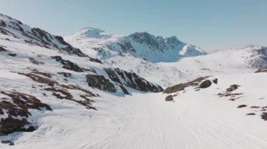 Drone, Mountain, Snow, Arctic, Peyzaj