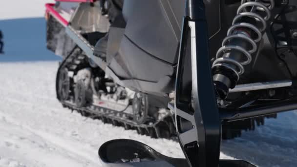 Snowmobile Snow Caterpillar Tracks Arctic — 비디오