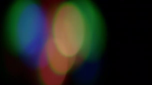 Bokeh Disco Licht Spinning Glühen — Stockvideo