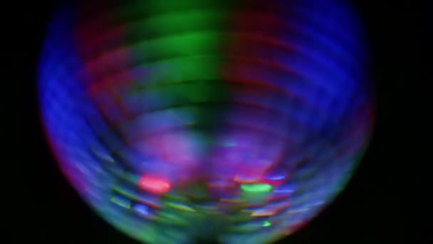 Καρδιές Mirror Ball Disco Περιστροφή Λάμψη — Αρχείο Βίντεο