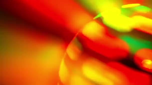 Gelb Leuchtend Diskokugel Spinning Illuminated — Stockvideo