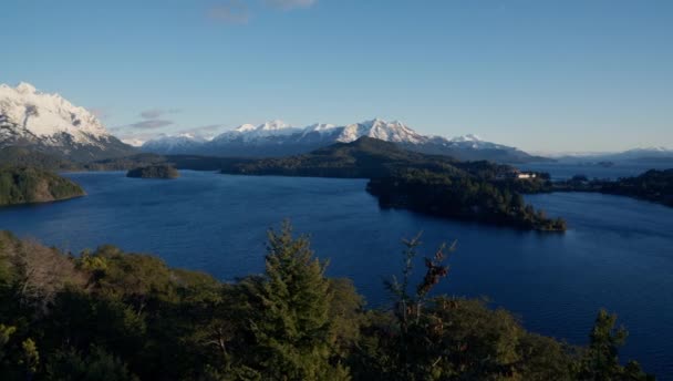Panning Shot Moving Left Right Showing Panoramic View Lake District — Αρχείο Βίντεο