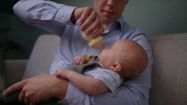 Baba, Beslenme, Şişe, Bebek Çocuk, Oğul